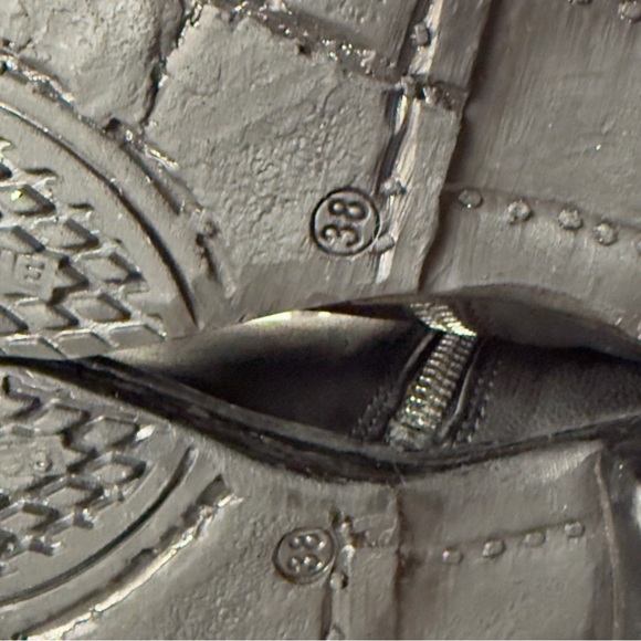 A.S.98 Siggs Mid Size Leather Boot Zipper Black Size 8 Women NWOT - Picture 11 of 13